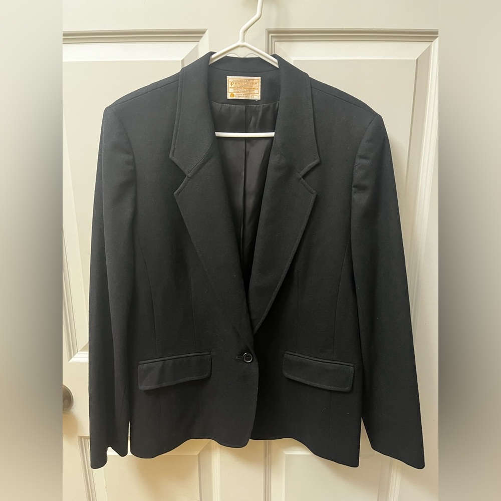 90s Pendleton Virgin Wool Blazer in Black